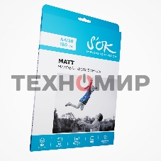 Фотобумага S'OK матовая, формат А4, плотность 180г/м2, 50 листов SA4180050M