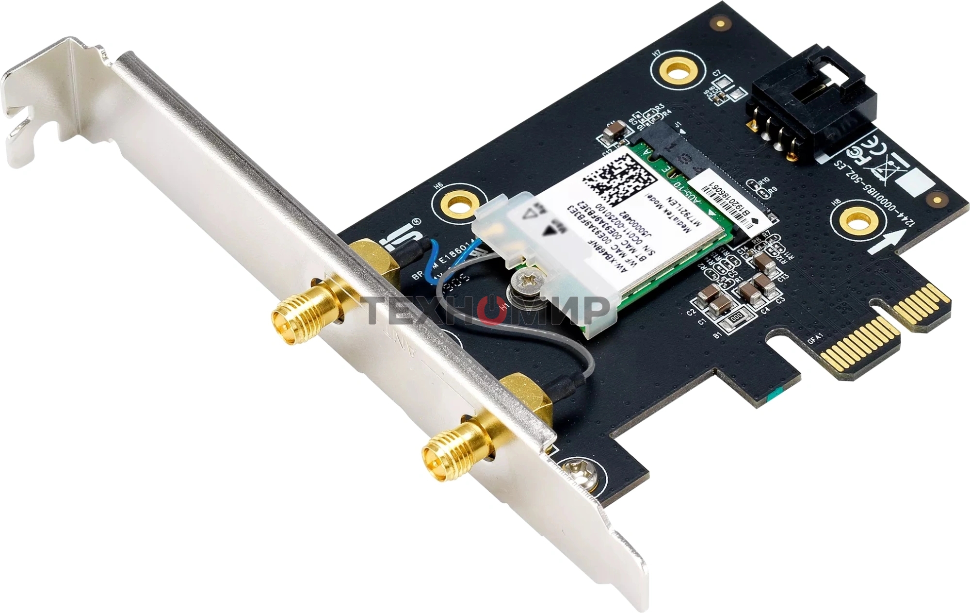 Сетевой адаптер Wi-Fi + Bluetooth Asus PCE-BE6500 BE6500 PCI Express 2ант.