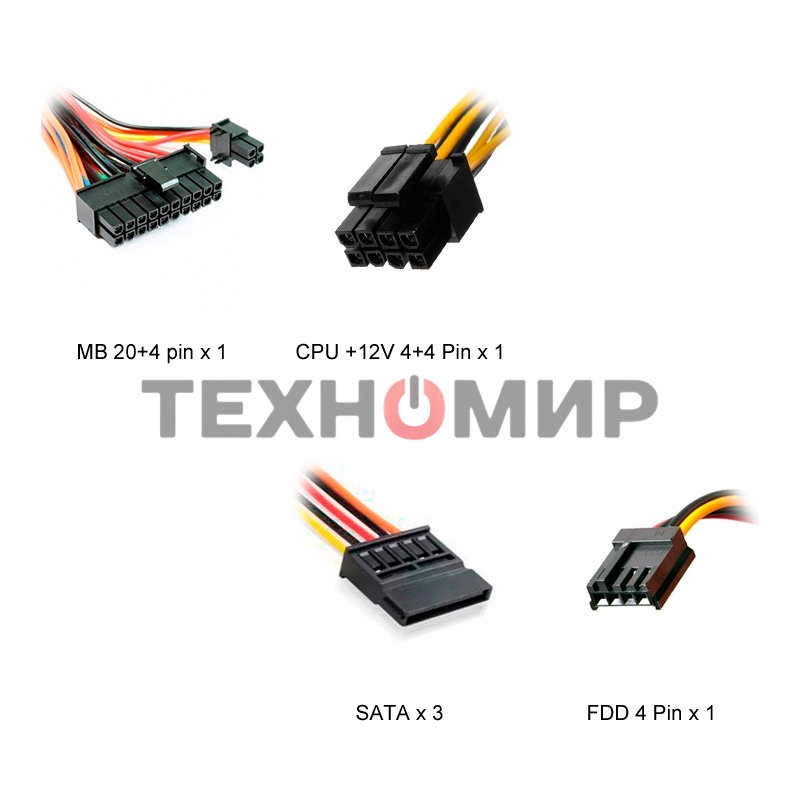 Блок питания Inwin/Powerman PM-300ATX, 300Вт, 80мм, серый