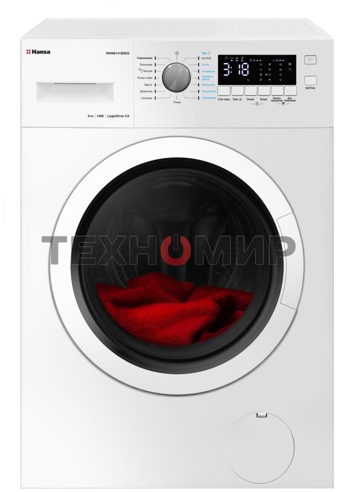 Стиральная машина Hansa WHN8141BSD2 белый загр. фронтальная макс.: 8 кг 1400 об/мин класс: А+++