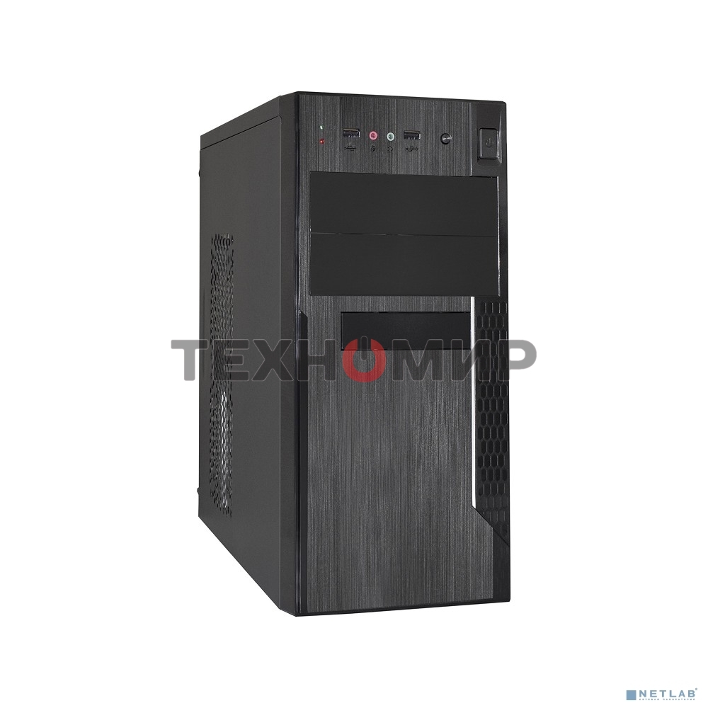 Компьютерный корпус Minitower ExeGate EX283241RUS MA-373X-UN350 Black, mATX (UN350, 120мм) 2*USB, Audio