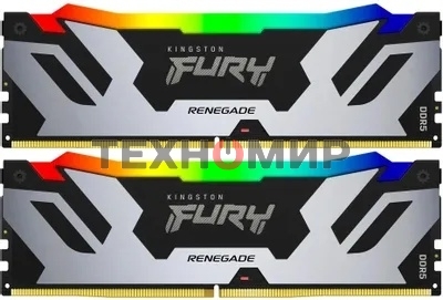Оперативная память Kingston Fury Beast, DDR5, 32Gb (2x16Gb), 6400MHz, CL32, DIMM, с радиатором, черный
