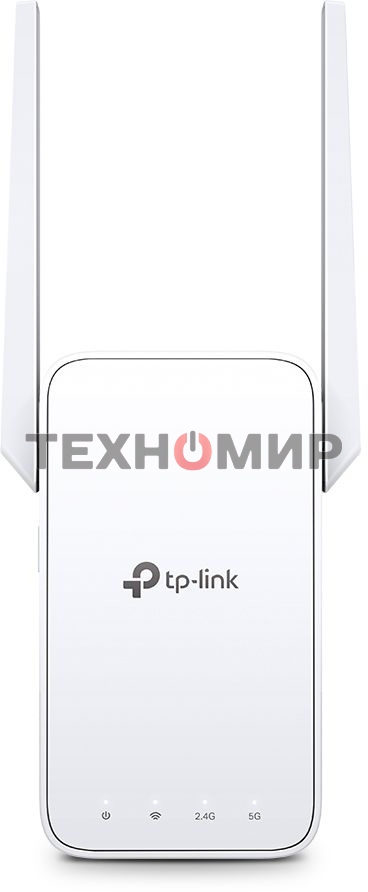 Усилитель TP-Link Wi-Fi сигнала AC1200 OneMesh Wi-Fi Range Extender/Signal Amplifier, dual-band Wi-Fi, two external antennas, 1 10/100Mbps port, 1 WPS button, supports RE/AP mode, Smart signal indicator, easy setup/management via Tether APP/Web UI.