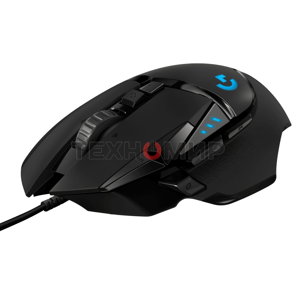 Мышь проводная Logitech G502 HERO черный, 25600 dpi, USB, кнопки - 11