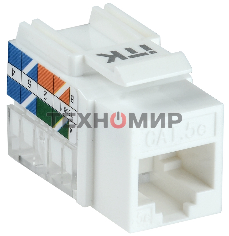 Модуль Keystone Jack кат. 5E UTP 110 IDC 90 град. CS1-1C5EU-11 ITK