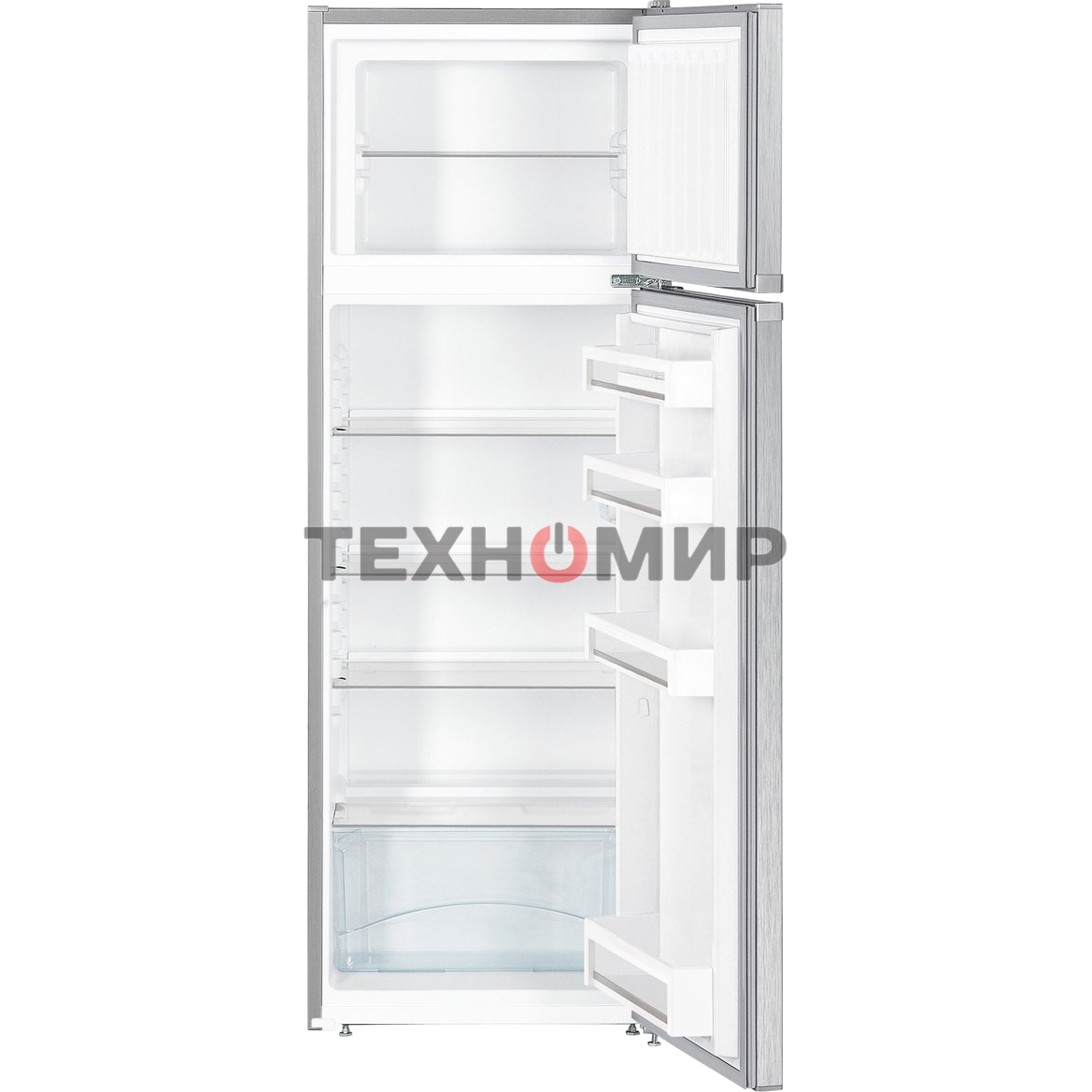 Холодильник Liebherr CTel 2931-26 001 серебристый двухкамерный 218/52л морозилка сверху