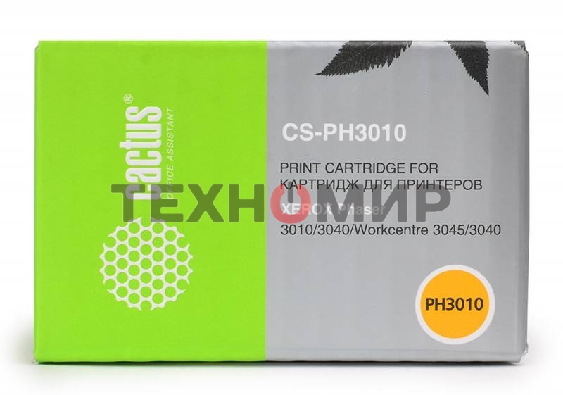 Картридж лазерный Cactus CS-PH3010 (106R02181) черный (1000 стр.) для Xerox Phaser 3010/WorkCentre 3045