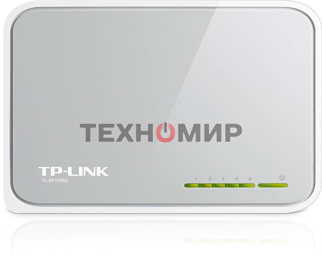 Коммутатор TP-Link SOHO TL-SF1005D Коммутатор 5-port 10/100M mini Desktop Switch, 5 10/100M RJ45 ports, Plastic case
