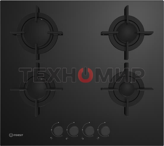 Газовая варочная панель Indesit INGT 61 IC/BK черный