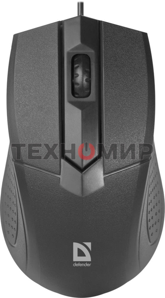 Мышь проводная Defender Optimum MB-270 черный, 1000 dpi, USB, кнопки - 3