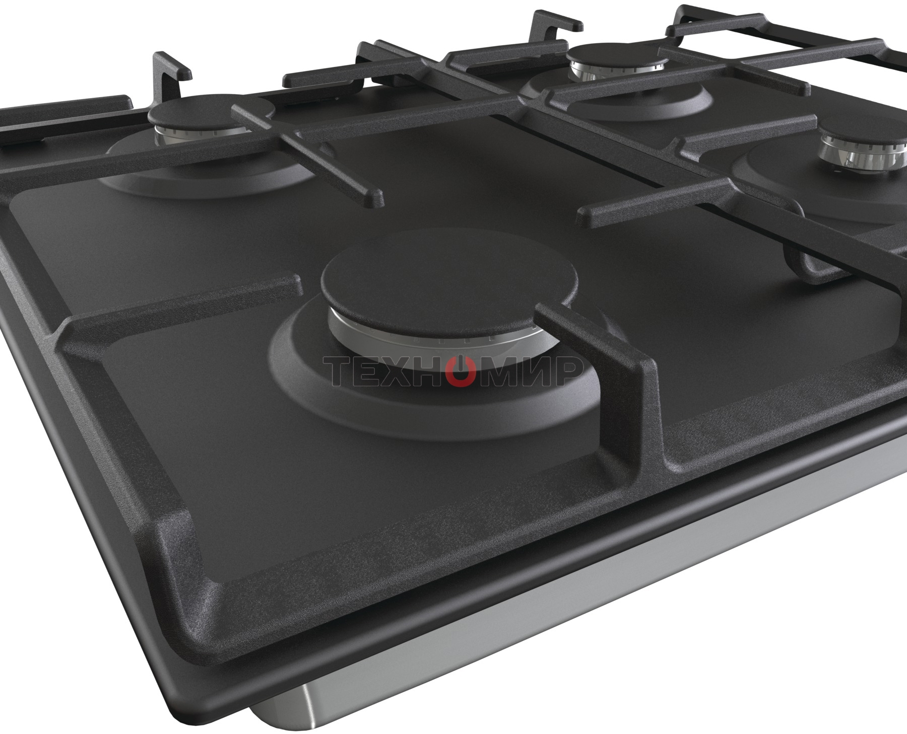 Газовая варочная панель Gorenje G641EXB, 4 конфорки, металл, черный