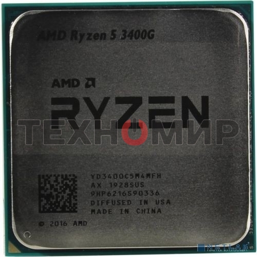 Процессор AMD Ryzen 5 3400G Soc-AM4 3.7GHz OEM