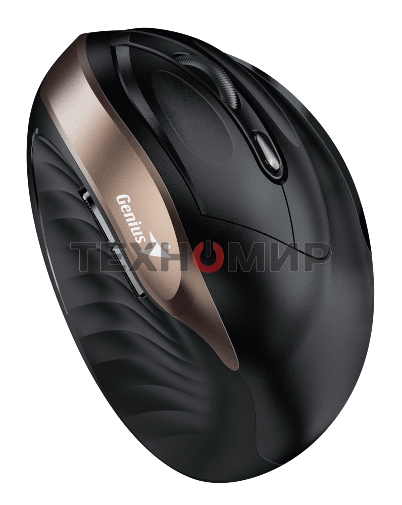 Мышь беспроводная Genius Ergo 8250S черный, 1600 dpi, радиоканал, USB, кнопки - 6