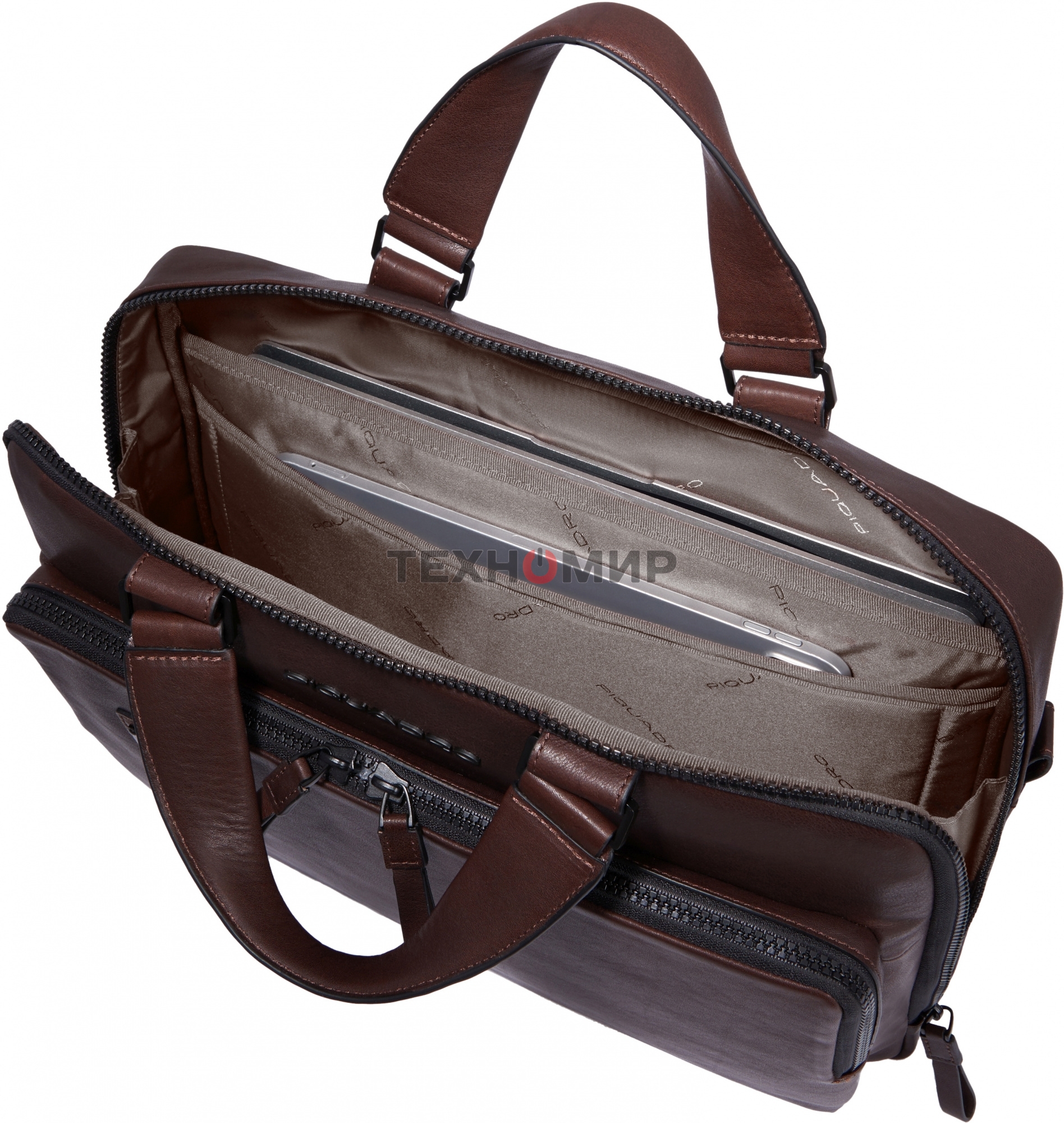 Сумка для ноутбука Piquadro Harper CA4098AP/TM, натур.кожа, темно-коричневый