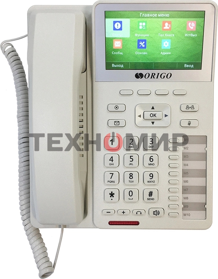 Телефон ORIGO IP-телефон с цветным дисплеем 4.3