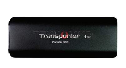 Внешний SSD Patriot Transporter, 4TB, USB 3.2 Gen 2 Type-A/Type-C, R/W 1000/1000, черный
