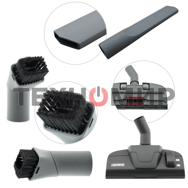 Пылесос Thomas Aqua-Box Compact черный/оранжевый 320/1600Вт уборка сухая, сбор воды, мойка воздуха, пылесборника нет