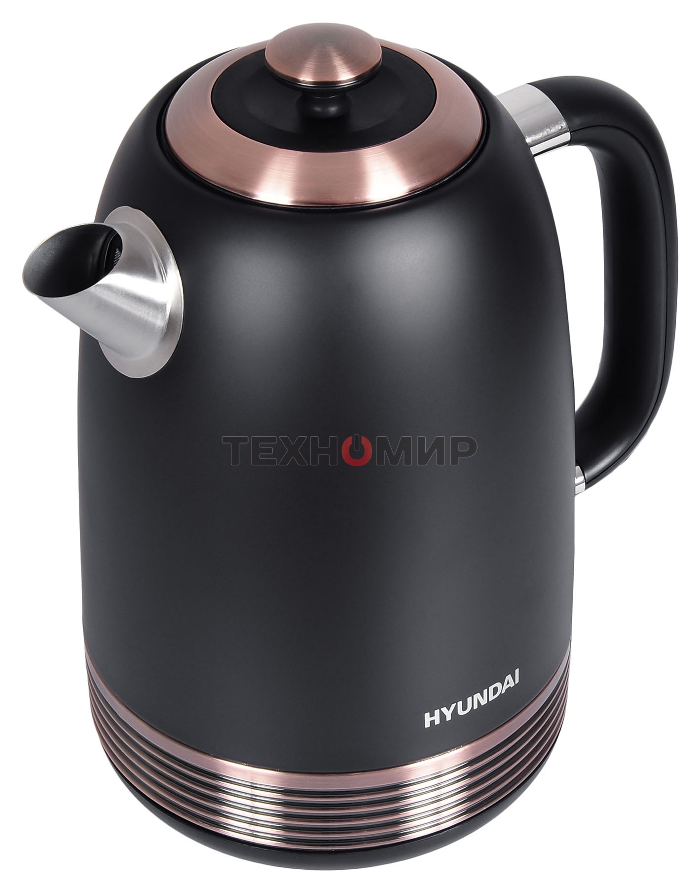 Чайник электрический Hyundai HYK-S4501 1.7л. 2200Вт черный/бронзовый (корпус: нержавеющая сталь/пластик)