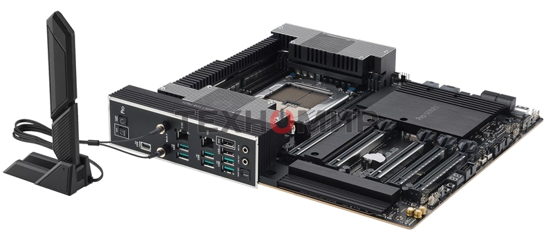 Материнская плата ASUS Pro WS TRX50-SAGE WIFI, sTR5, AMD TRX50, 4xDDR5, 4xSATA, 3xM.2, 1xSlimSAS, 1xPCI-E 5.0 x8, 1xPCI-E 4.0 x16, 1xPCI-E 4.0 x4, 2x 10Gb LAN, 2xUSB-A 2.0, 6xUSB-A 3.2 Gen 2, 1xUSB-C 3.2 Gen 2x2, 2x3.5 мм, 5.1, E-ATX