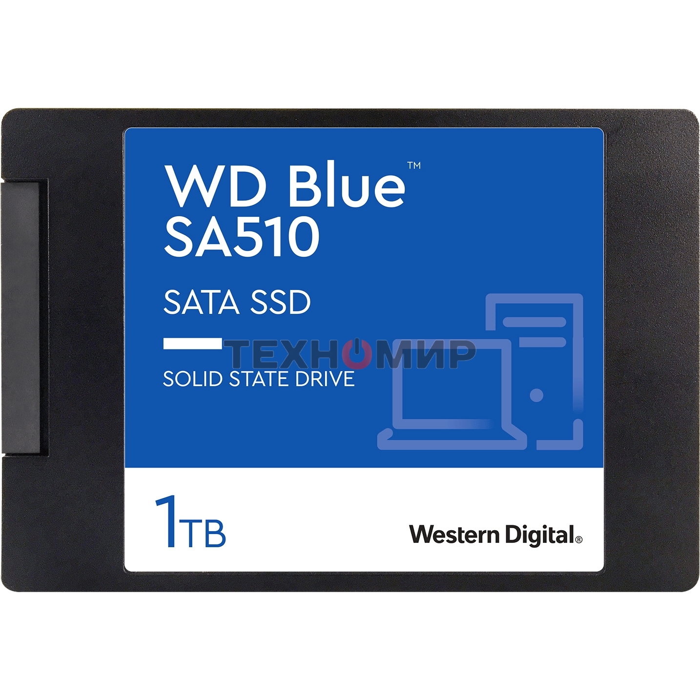 Накопитель SSD WD Blue SA510 WDS100T3B0A, 1Tb, SATA III, 2.5