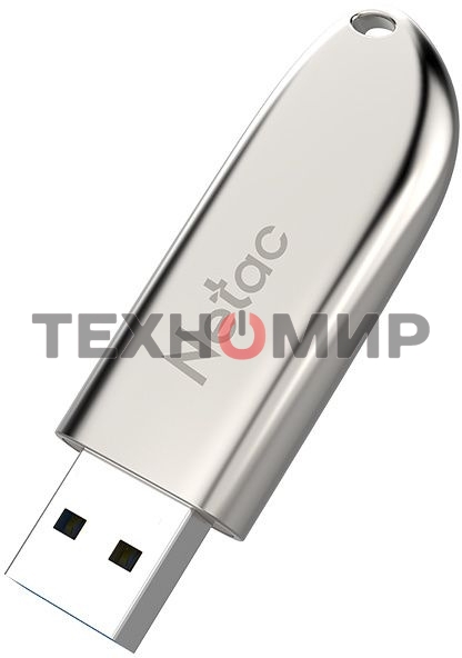 Флешка USB Netac U352 (NT03U352N-032G-20PN), 32Gb, USB 2.0, R/W 50/15, серебристый