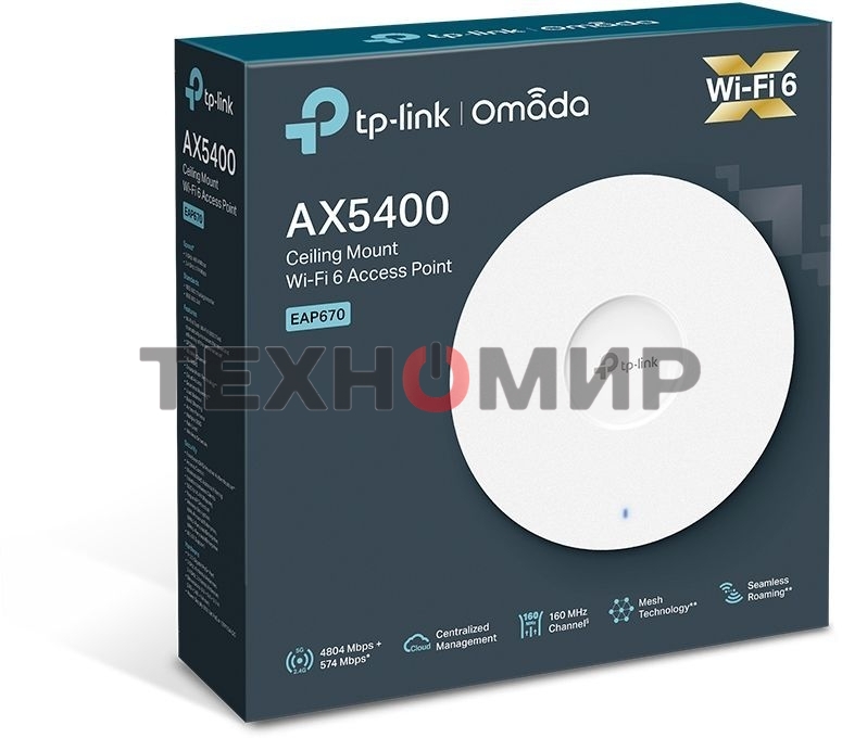 Точка доступа TP-Link AX5400 Ceiling Mount Dual-Band Wi-Fi 6 Access Point