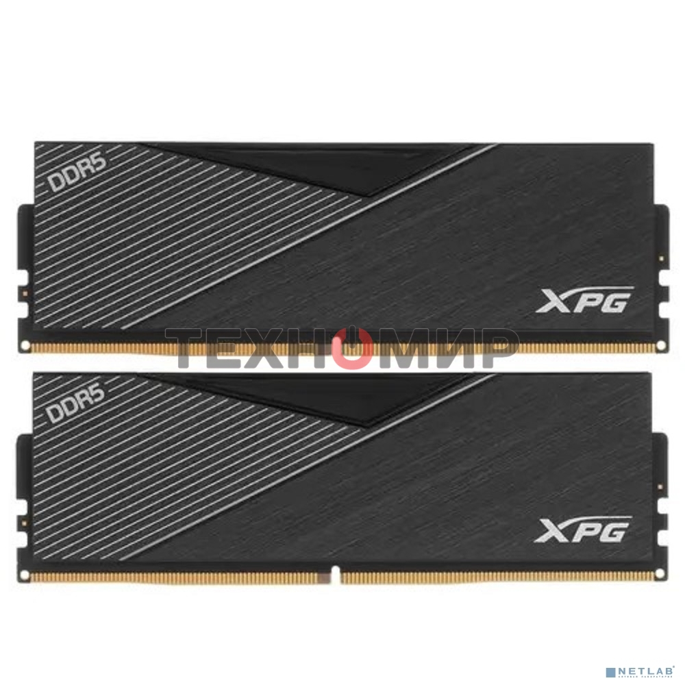Оперативная память XPG Lancer, DDR5, 32GB (2x16GB), 6000MHz, CL30, DIMM, с радиаторами, черный