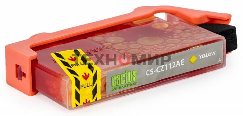 Картридж струйный Cactus CS-CZ112AE №655 желтый (14,6 мл) для HP DJ IA 3525/5525/4515/4525