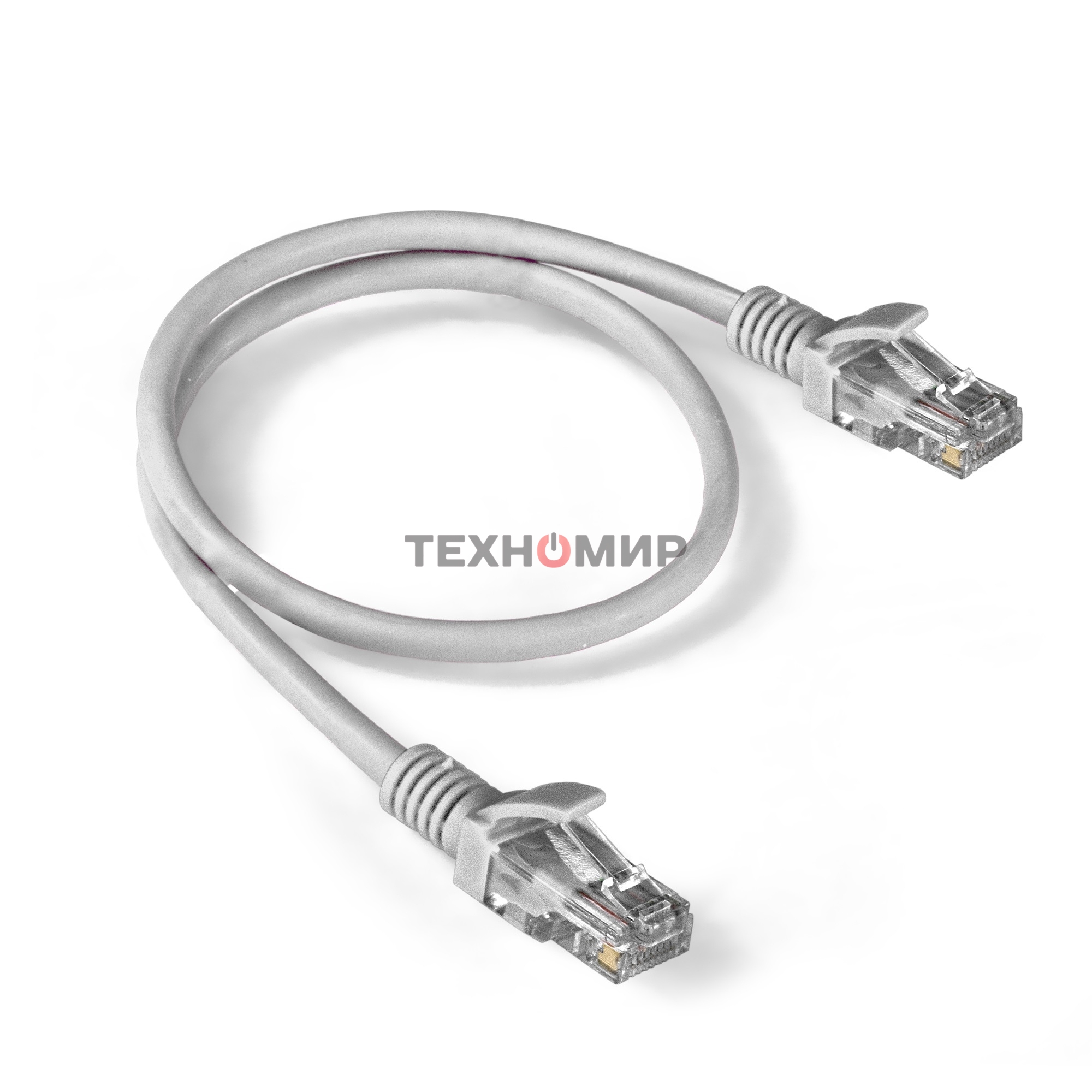 Патч-корд ExeGate EX286379RUS UTP-RJ45-RJ45-5e-0,5M-LSZH-GY, UTP, cat.5e, LSZH, 0.5м, серый