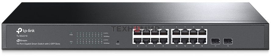 Коммутатор TP-Link Jetstream 16-port gigabit smart switch with 2-gigabit uplink ports