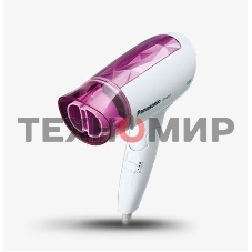 Фен Panasonic EH-ND21-P615 белый/розовый, 1200 Вт, компактный