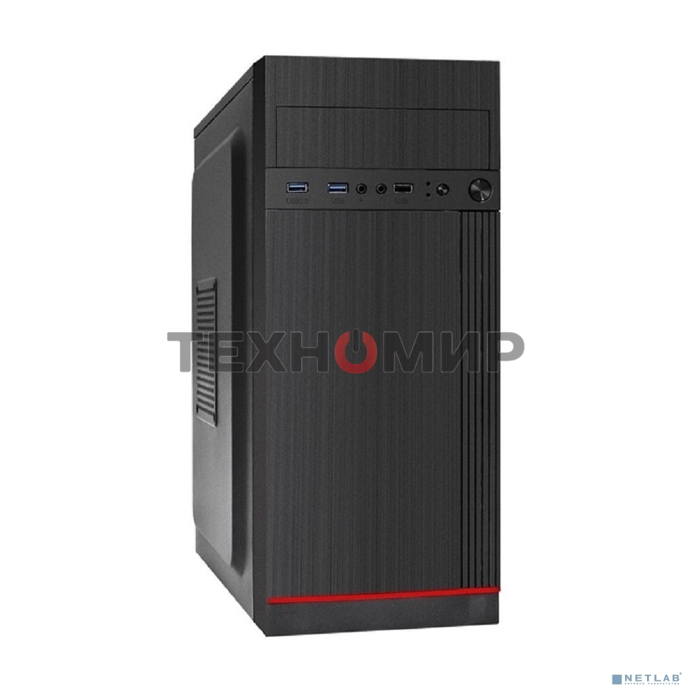 Компьютерный корпус Miditower ExeGate AA-442U2 (ATX, без БП, 1хUSB+2хUSB 3.0, аудио, черный)