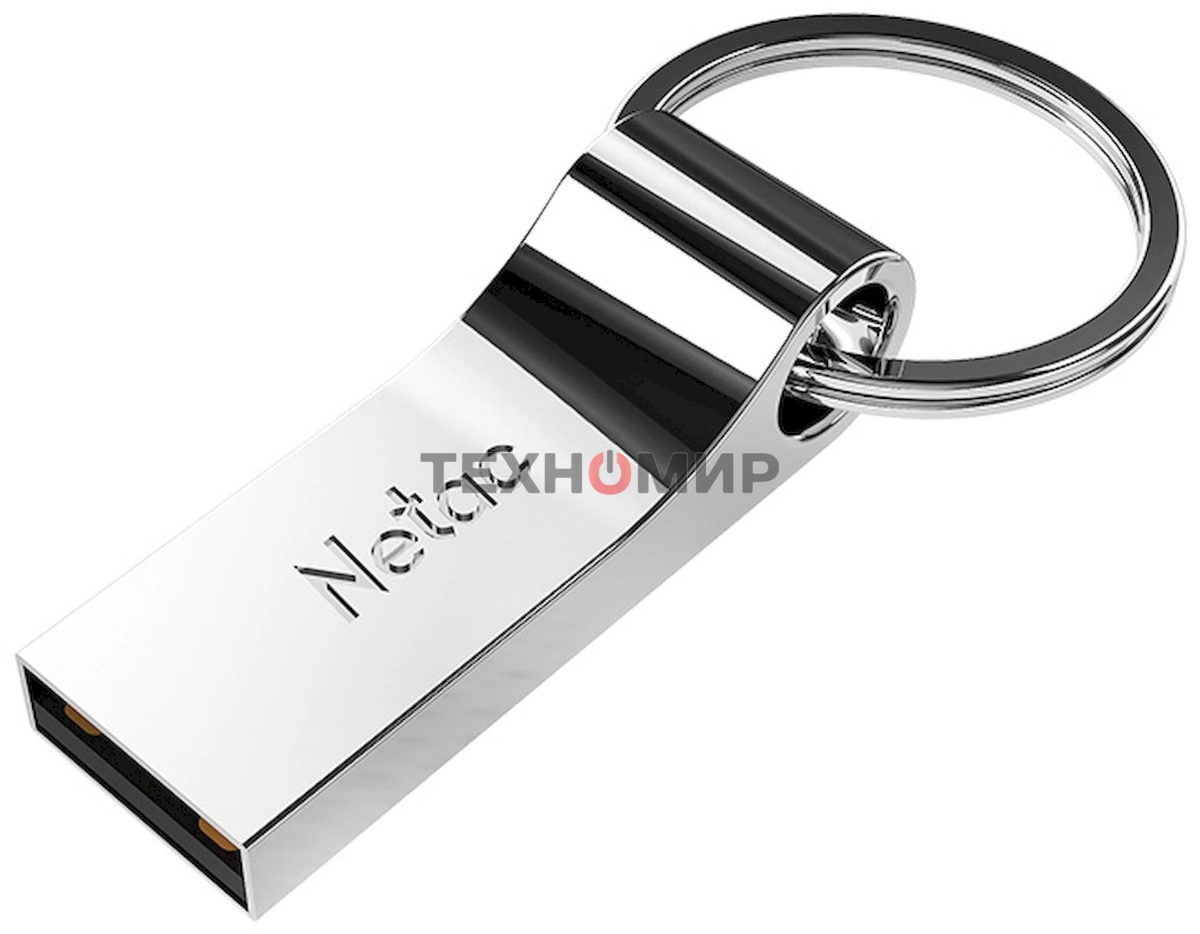 Флешка USB Netac U275 (NT03U275N-064G-20SL), 64Gb, USB 2.0, R/W 50/15, серебристый