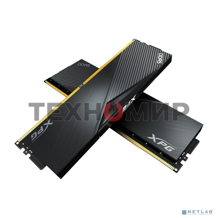 Оперативная память XPG Lancer, DDR5, 32GB (2x16GB), 6000MHz, CL30, DIMM, с радиаторами, черный