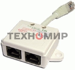 Y-адаптер, 1 телефонный и 1 компьютерный порт