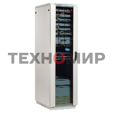 Шкаф коммутационный ЦМО ШТК-М-18.6.6-1ААА 18U 600x600 мм пер. дв. стекл задн. дв. стал. лист 2 бок. пан. направл. под закл. гайки 270 кг серый