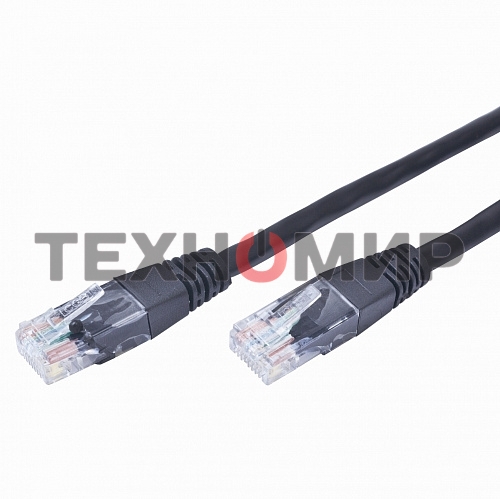 Патч-корд FTP Cablexpert cat.6, 1м, литой, многожильный, черный