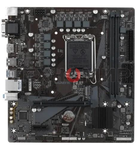 Материнская плата Gigabyte H610M H V2, LGA 1700, Intel H610, 2xDDR5, 4xSATA, 1xM.2, 1xPCIe 4.0 x16, 1xPCIe x1, 1xHDMI, 1xVGA, 1x 1Gb LAN, 2xUSB-A 3.2 Gen 1, 4xUSB-A 2.0, 3x 3.5 мм, 7.1, mATX