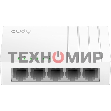 Коммутатор 5-Port Gigabit Desktop Switch, 5 10/100/1000M RJ45 Ports, Loop Detection, Desktop Plastic Case, Power Saving, Plug & Play, Wall-Mount, Power Adapter Not Included