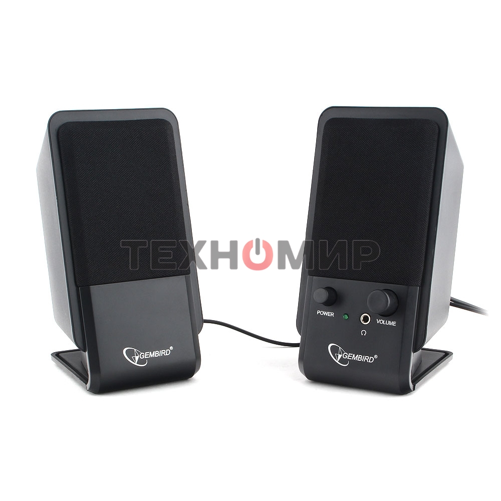 Акустическая система Gembird SPK-510, черный, 6 Вт, рег. громкости, разъем для наушников,USB-питание