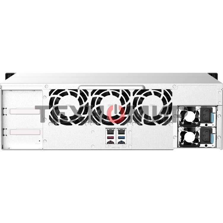 Сетевое хранилище без дисков SMB QNAP TS-1673AU-RP-16G NAS 16 HDD trays, 2x 2.5 GbE, rackmount, 2 PSU. 4-core AMD V1500B 2,2 GHz,RAM 16 Gb (1 x 16 GB) up to 32 Gb (2 x 16 GB). W/o rail kit RAIL-B02