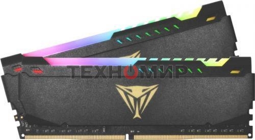 Оперативная память Patriot Viper Steel, DDR4, 64GB (2x32GB), 3600MHz, CL20, DIMM, с радиатором, RGB, черный