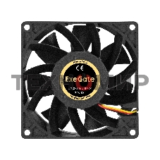 Вентилятор для корпуса ExeGate EX09238B3P-24 черный, 92 мм, 5000 об/мин, 56.3 дБ, 3 pin