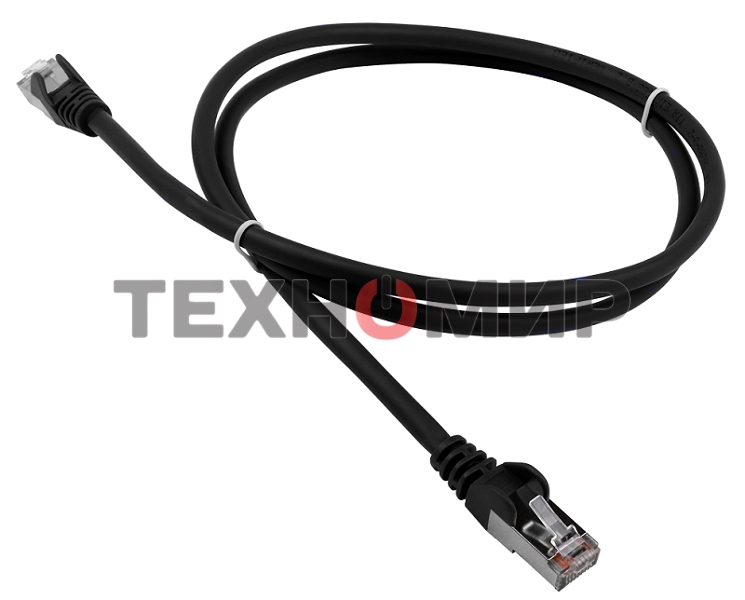 Патч-корд LANMASTER LSZH FTP cat.5e, 10.0 м, черный