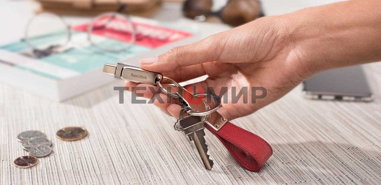 Флешка USB 64Gb SanDisk Ultra Dual Luxe, USB 3.1 - USB Type-C