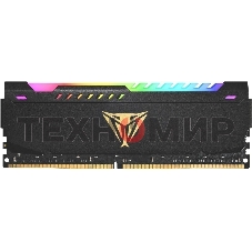 Оперативная память Patriot Viper Steel, DDR4, 32GB (1x32GB), 3200MHz, CL18, DIMM, с радиатором, RGB, черный