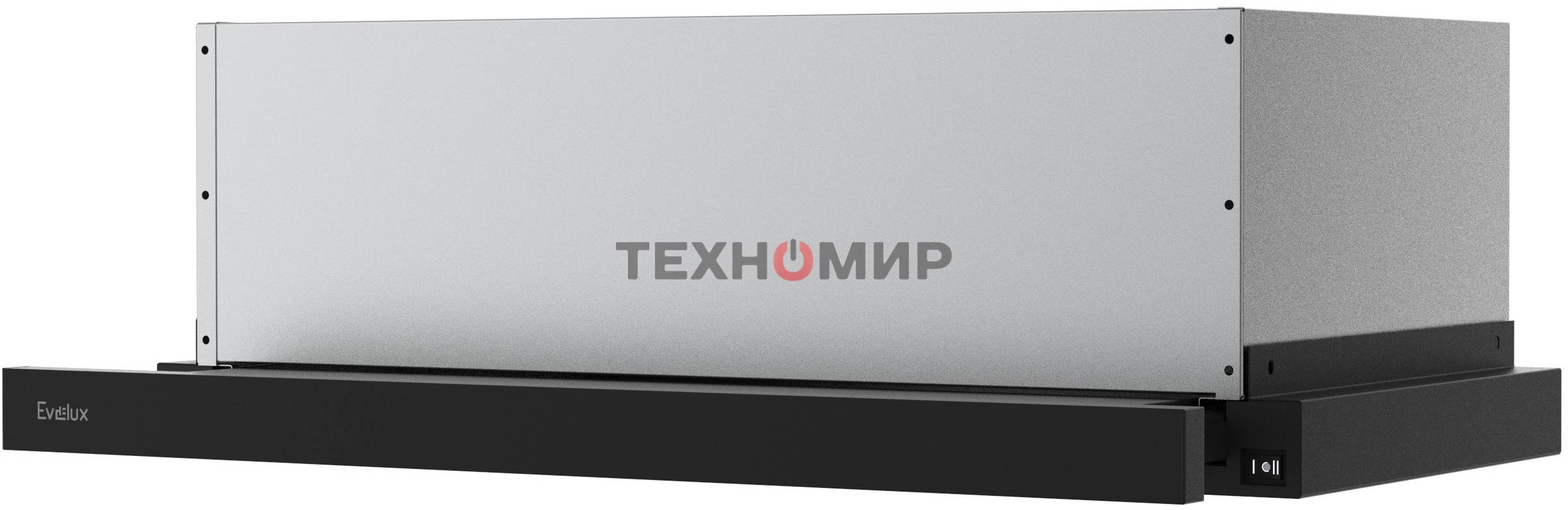 Вытяжка встраиваемая Evelux TEL 60 B черный, 60 см, 670 куб. м/ч, 46 дБ