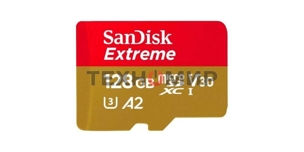 Флеш карта microSD 128Gb SanDisk microSDXC Class 10 UHS-I A2 C10 V30 U3 Extreme 190MB/s