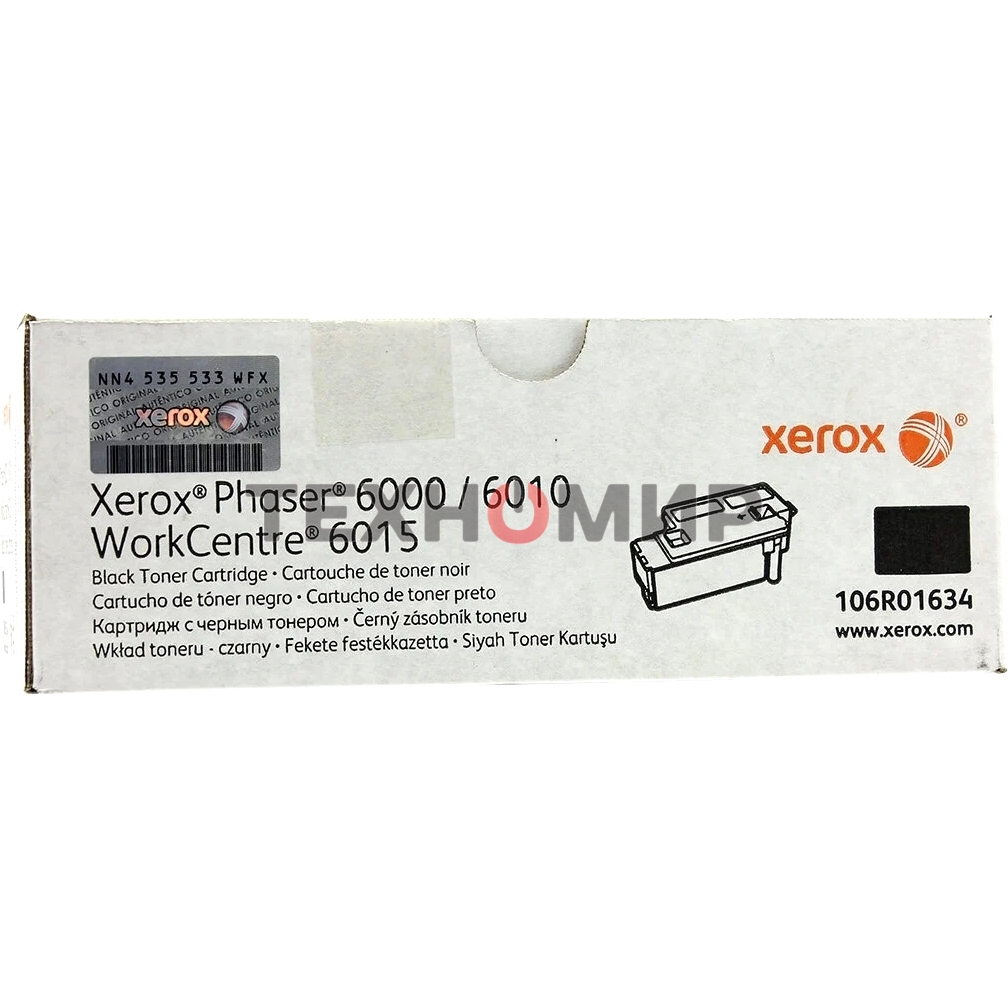 Картридж лазерный Xerox 106R01634 черный для Xerox Ph 6000/6010N/WC 6015 (2000 стр.)(Channels)