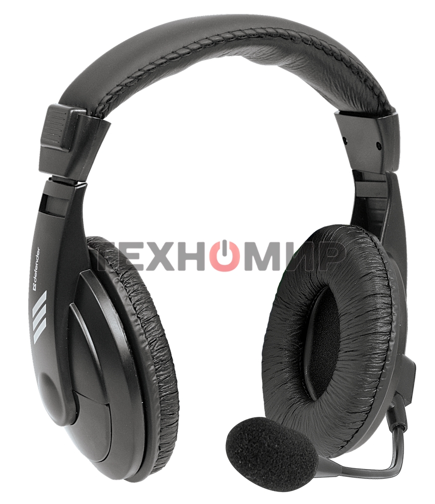 Гарнитура проводная Defender Gryphon 750U USB, черный, 1.8м кабель